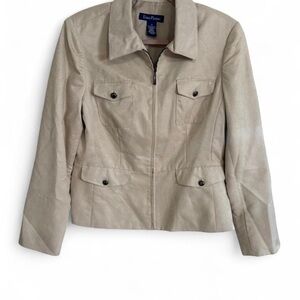 Evan Picone Women's Beige Utility Jacket